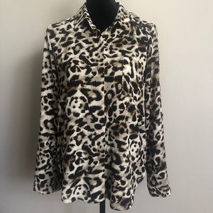 New Lily white leopard shirt